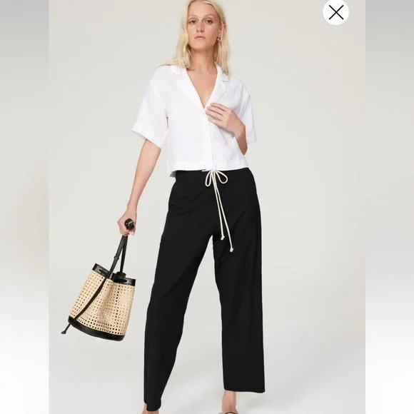 Madewell White Cropped Resort Shirt - Picture 2 of 8